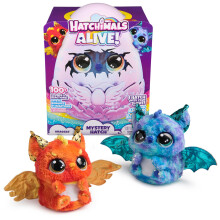 Hatchimals Alive, Mystery Hatch Draggle, Surprise Interactive Toy and Egg with Mist, Lights and Sounds (Styles May Vary), Kids’ Toys for Girls and B