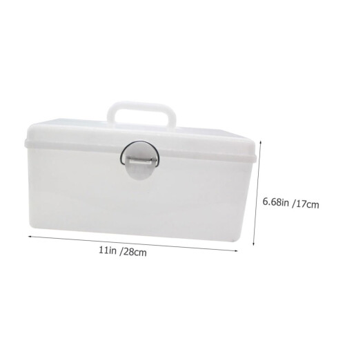 Mahjong Storage Case with Handle, Secure Tile Organizer, Large Capacity Plastic Carrying Box 1