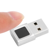 Yunir USB Fingerprint Reader, 360 Degrees Touch Fast Matching High Sensitivity Fingerprint Reader, Auto Improve Sensitive for 10, 11