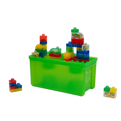 Jelly Blox 2‑in‑1 Storage Kit with 30 Soft Squishy Building Blocks 2