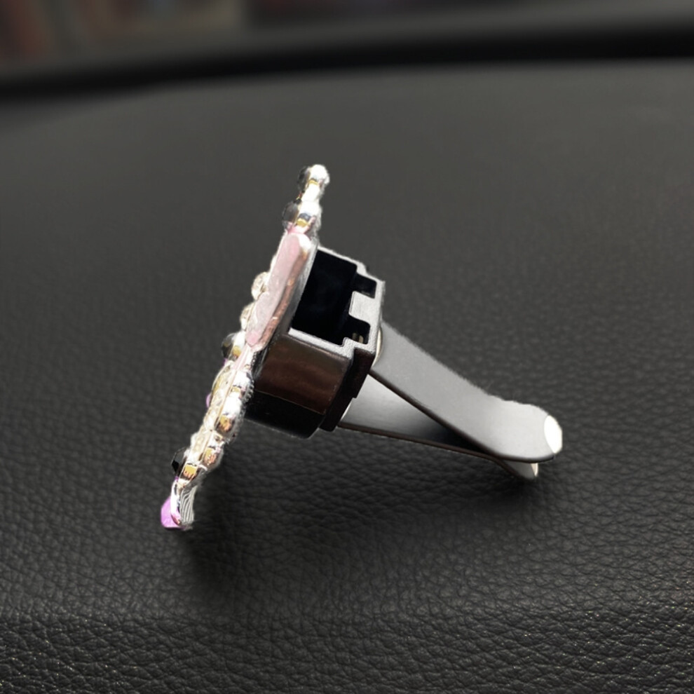 2Pcs Car Air Vent Clip Fragrance Diffuser Rhinestone Bling 5Cm /Yell// Pink/Blue/Purple 4941384003514