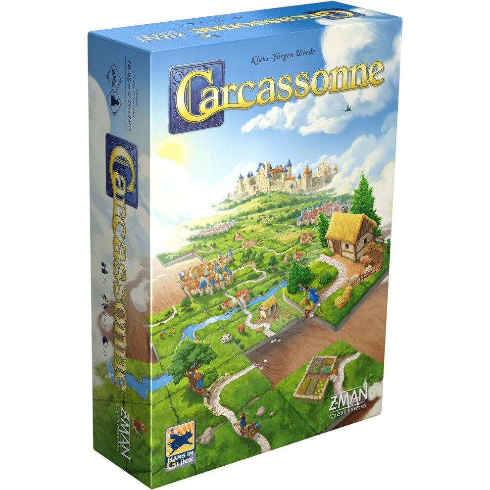 Z-Man Games Carcassonne Board Game Ages 7 25 Players 45 Minutes Playing
