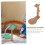 Embroidery Hoop Stand with 360 Rotation, Adjustable Cross Stitch Frame, Solid Wood Table or Floor Use 5