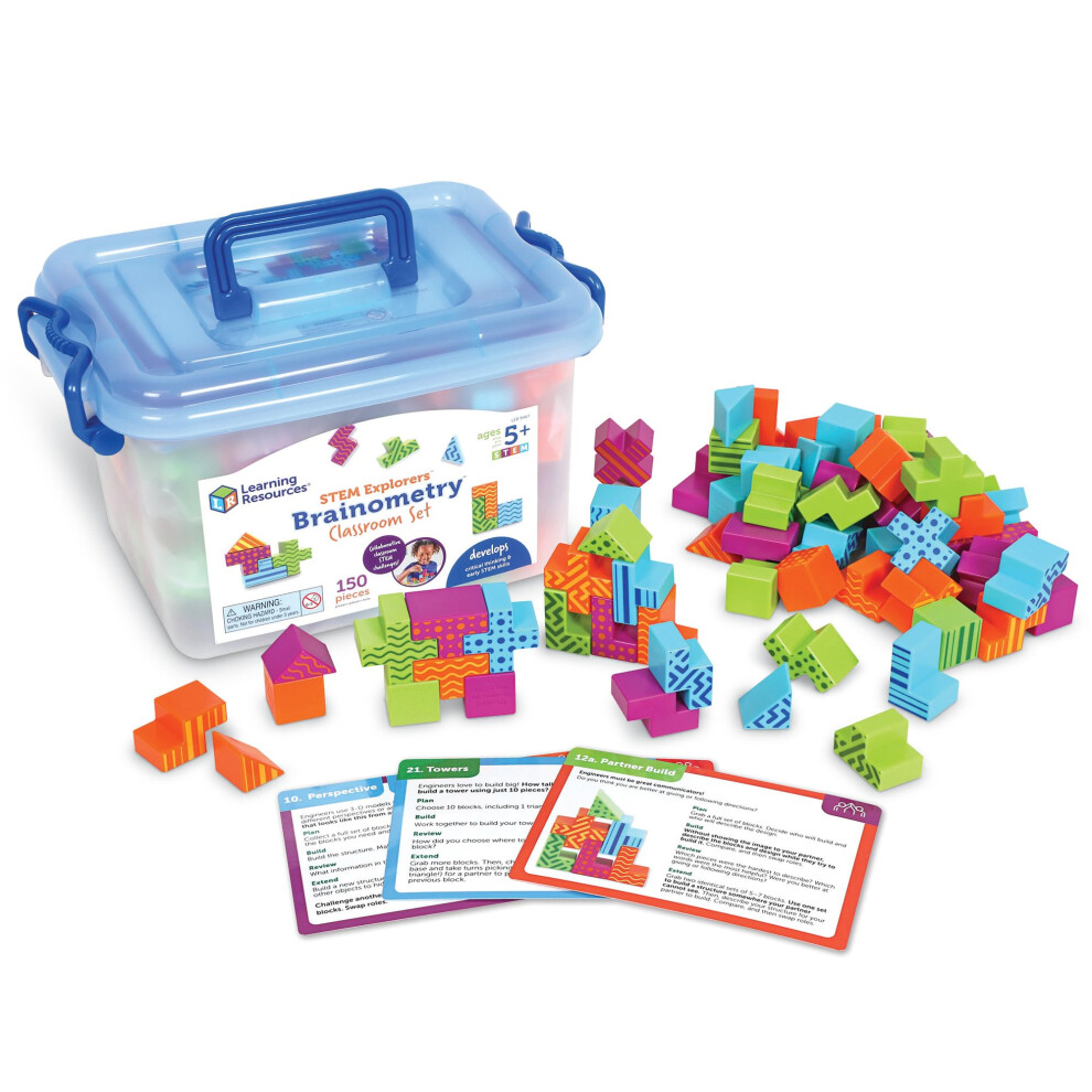 Learning Resources Stem Explorers Brainometry Classroom Set, Stem Toys For Kids, Brain Teaser Toys And Games, Ages 5 6+