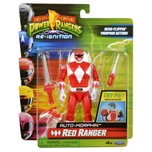 Power Rangers Mighty Morphin Auto-Morphin Red Ranger Action Figure