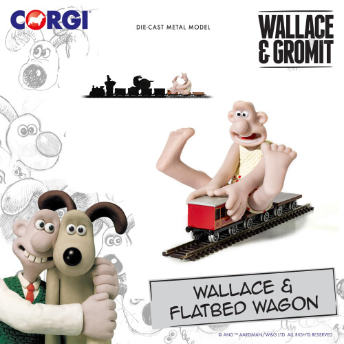 Corgi Corgi Wallace Gromit The Wrong Trousers Wallace Flatbed Wagon CC80604 1