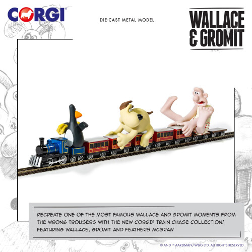 Corgi Corgi Wallace Gromit The Wrong Trousers Wallace Flatbed Wagon CC80604 2