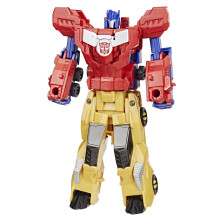 Transformers Crash & Combine Heroes, 3.75-Inch Converting Bumblebee and Optimus Prime Action Figures, Robot Toys for Kids 6 and Up (Amazon Exclusive)