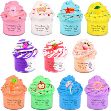 Butter Slime Kit 11 Pack Scent Stretchy and NonSticky with Peach Straw