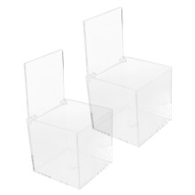 Acrylic Display Case with Clear Dustproof Protection for Action Figures and Collectibles  2 Pack