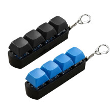 2PCS Keyboard Fidget Toys, Clicky, Creamy & Stress Relief Fidget Clicker Keychain for Office Focus/Commute Boredom, Portable Stress Relief Toys for A
