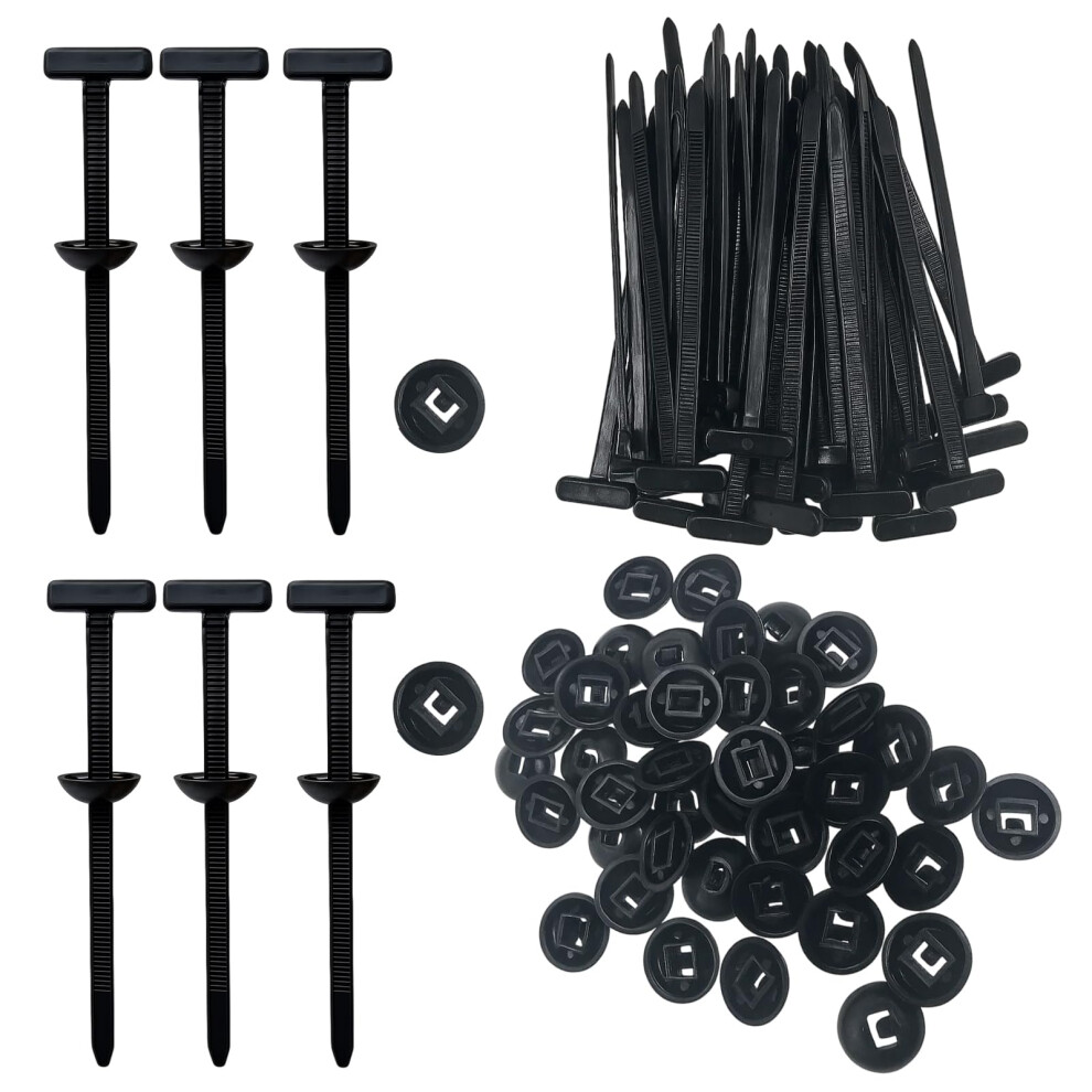 150Pcs Reusable Nylon Cable Tie Buckles With Snapfit Lock For Automotive, Home And Electrical 9169991154879