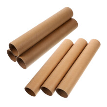 6Pcs Cardboard Tubes for Crafts Durable Kraft Paper Rolls for DIY Art School and Home Projects