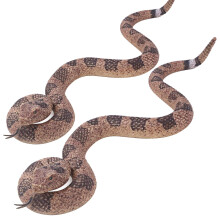 SIENON 2Pack Fake Snakes Toy Realistic Rattlesnake Figure