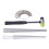 Measuring Tool Ring Mandrel Set Jewelry Tool Accurate Measurements Ring Sizing Measurement Durable Material Professional Ring Sizer Adjustable Size 1
