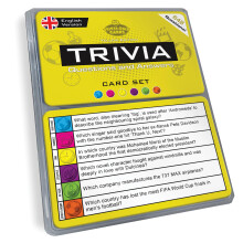 Trivia Quiz Cards Set (English Edition) | 648 Unique Question Cards from 6 Categories in a Travel Box | Pub Games for Adults, & Fun Party Game for Fr
