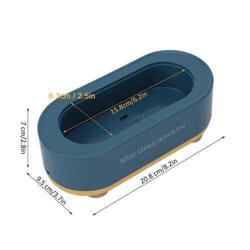 Pulitore ultrasonico per gioielli blu 15,8x6,3cm 2
