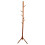 Solid Pine Coat Rack with Eight Hooks and Stable Base for Entryway or Office, 175x43cm 1