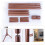 Solid Pine Coat Rack with Eight Hooks and Stable Base for Entryway or Office, 175x43cm 5