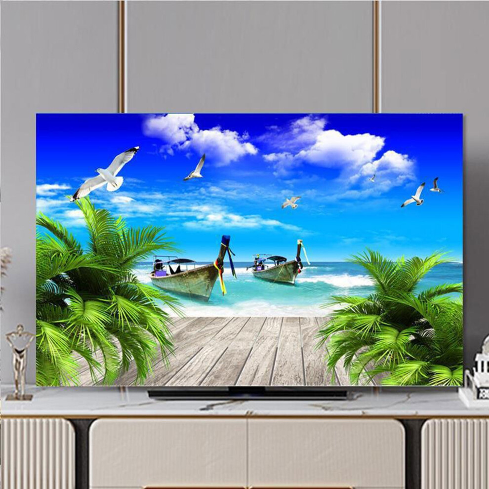 65 Inch Tv Dust Cover With Dustproof Scratchresistant Polyester For Led Lcd Screens 9771547141334