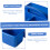 Plastic Storage Organizer with Handle, MultiCompartment Blue Art Supply Caddy for Classroom Crafts 4