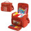 Rust Red Crochet Storage Bag with MultiPocket Waterproof Design for Knitting and Yarn Organizer 1