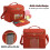 Rust Red Crochet Storage Bag with MultiPocket Waterproof Design for Knitting and Yarn Organizer 5