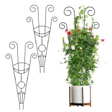 Sostegni in ferro per piante da giardino 2 pezzi graticcio in metallo per rampicanti e viti fiorite