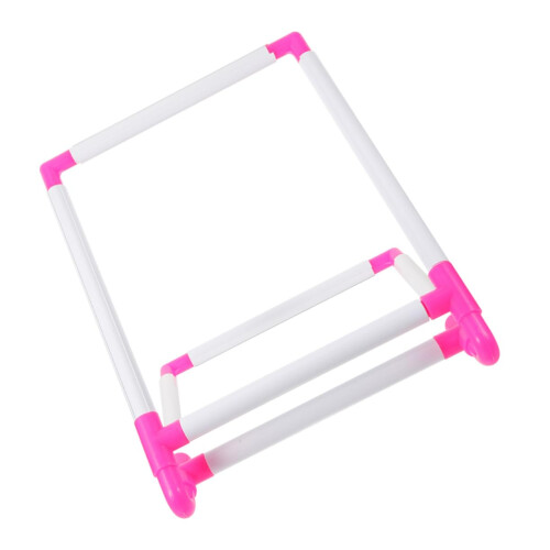 Cross Stitch Frame Holder with Space Saving Clamp, Ergonomic Embroidery Hoop Stand for Tabletop Use