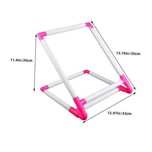 Cross Stitch Frame Holder with Space Saving Clamp, Ergonomic Embroidery Hoop Stand for Tabletop Use 1