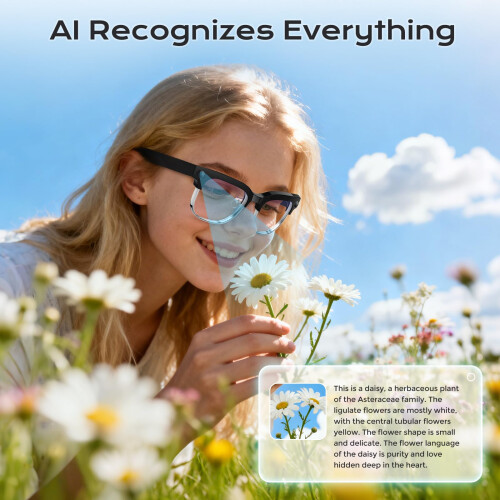 Smart Camera Glasses with 4K Video, AI Object Recognition, Translation, Bluetooth Calls, IP65 1