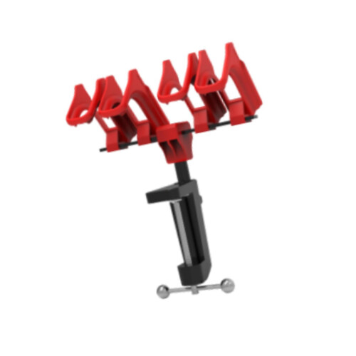 Quick Release Airbrush Holder with 360 Degree Adjustable Rotation, Stable Support for Workbench