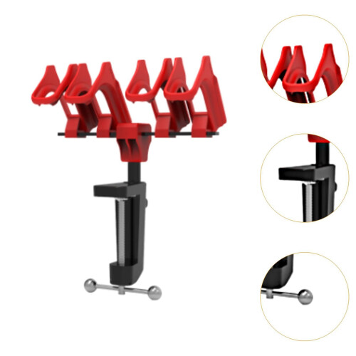 Quick Release Airbrush Holder with 360 Degree Adjustable Rotation, Stable Support for Workbench 1