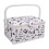 Large Sewing Kit Basket with Spacious Storage and Removable Tray Organizer for Threads and Needles 1