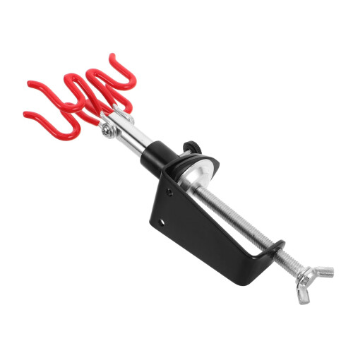Clampon Airbrush Holder for Two Sprayers, Adjustable Table Mount Stand with Protective Rest