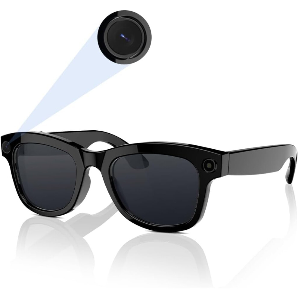 Smart Glasses With Camera And Audio, 1080P Hands Recording, Ai Translation, Filter, Blue/Light/Black 9169991156545
