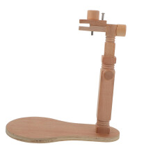 Adjustable Wooden Embroidery Stand with Rotating Solid Wood Cross Stitch Holder for Beginners