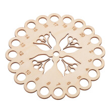 Wooden Embroidery Floss Organizer Board for Cross Stitch and Sewing Crafts, Tangle Design