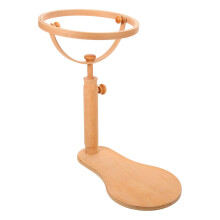 Adjustable Wooden Embroidery Hoop Stand with 360 Rotation and Height Adjustable Cross Stitch Frame
