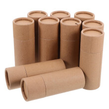 10pcs Cardboard Tube Containers Kraft Paper Mailing Tubes for Tea Candy Storage and Gifts