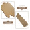 10Pcs Triangle Kraft Paper Mailing Tubes for Posters and Artwork Storage Lightweight Easy Assembly 5