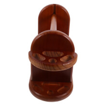 Wooden Yarn Holder and Thread Spool Rack with Tangle Feeding for Knitting Sewing and Crochet