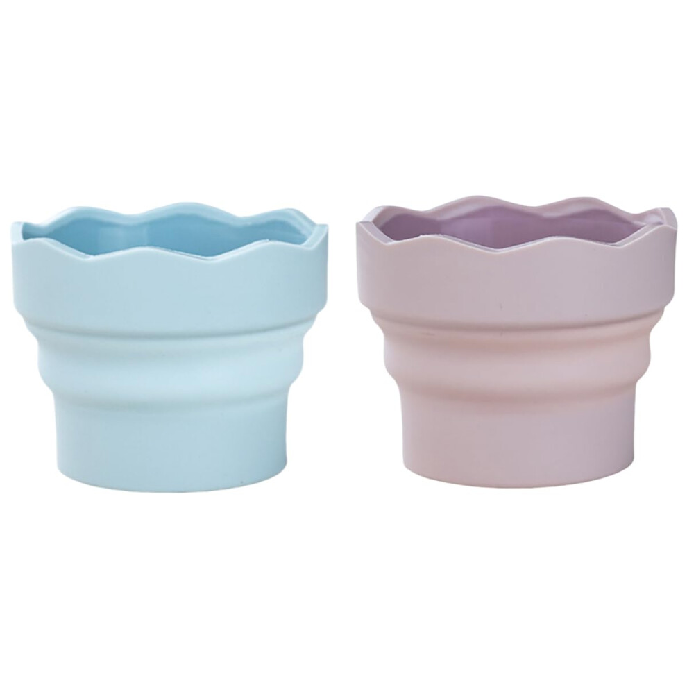 Collapsible Paint Brush Washer Silicone Cleaner Set With Foldable Design And Stable Base For Artists 9053599525790
