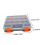 Double Sided Tool Organizer Box for Small Parts Storage Case with Durable Plastic Compartments 2