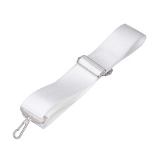 Nylon Tennis Net Strap Adjustable Height White