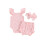 (3-6 Months, Pink) Conjunto de shorts de verano. 1