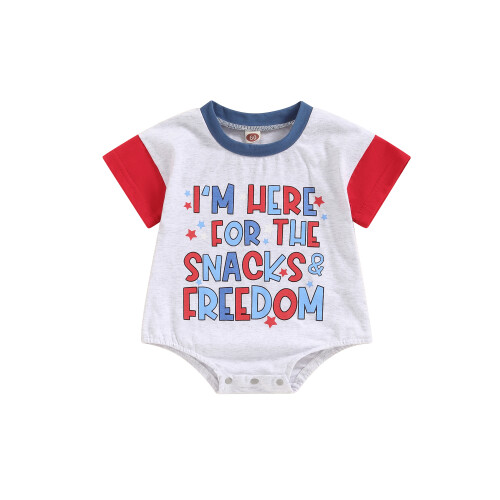(12-18 Months, Gray) Κορμάκι κοντομάνικο με νεογέννητα αγόρια
