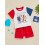 (18-24 Months, Red) Σέτ μπλούζας + μωρά αγόρια 3