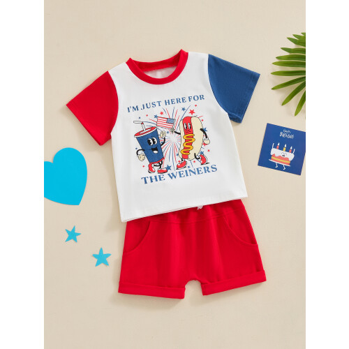 (18-24 Months, Red) Σέτ μπλούζας + μωρά αγόρια 2