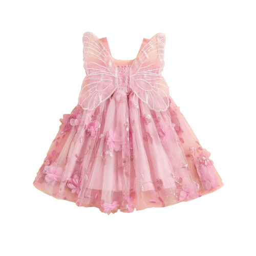 (6-12 Months, Pink) Robe d'été sans la plage.